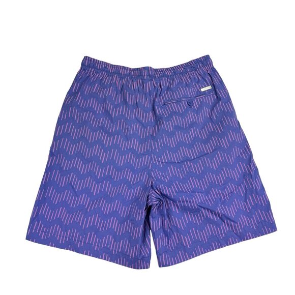 Armani Exchange Mens Zig-Zag Print Drawstring Shorts Purple 30 - Picture 3 of 4